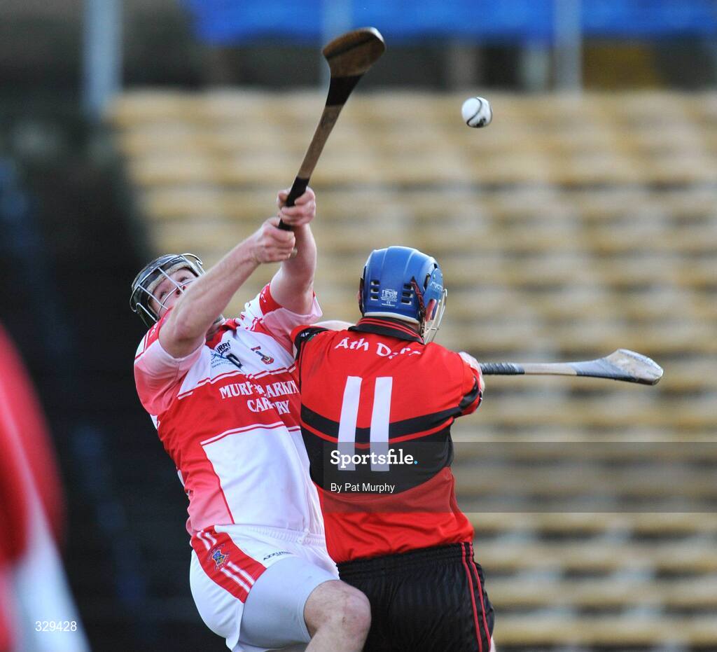 30 November 2008; Thomas Kearney, De La Salle, in action against Paul Keane, Adare. AIB Munster Senior Club Hurling Championship Final, Adare v De La Salle, Semple Stadium, Thurles. Picture credit: Pat Murphy / SPORTSFILE