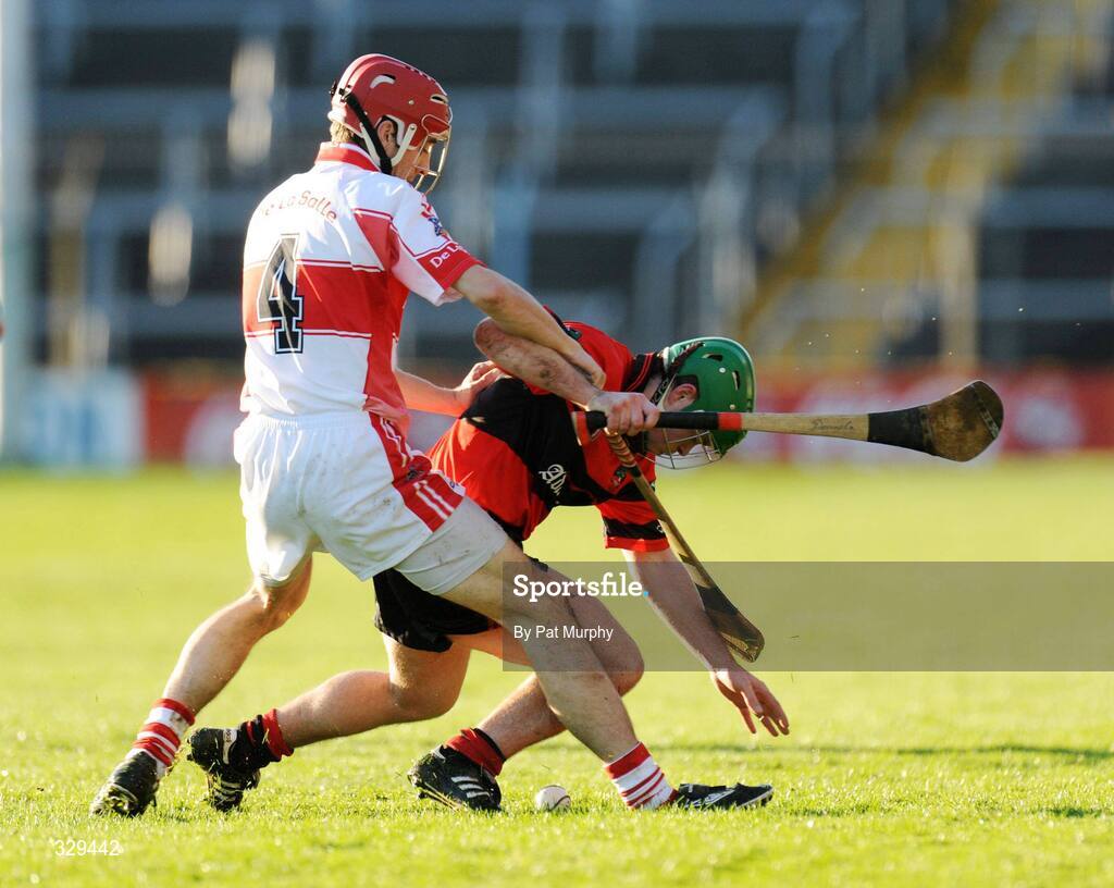 30 November 2008; Donncha Sheehan, Adare, in action against Michael Doherty, De La Salle. AIB Munster Senior Club Hurling Championship Final, Adare v De La Salle, Semple Stadium, Thurles. Picture credit: Pat Murphy / SPORTSFILE
