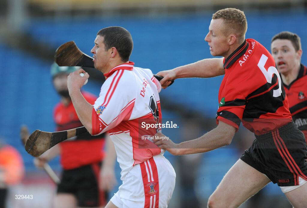 30 November 2008; Lee Hayes, De La Salle, in action against Ross Kennedy, Adare. AIB Munster Senior Club Hurling Championship Final, Adare v De La Salle, Semple Stadium, Thurles. Picture credit: Pat Murphy / SPORTSFILE