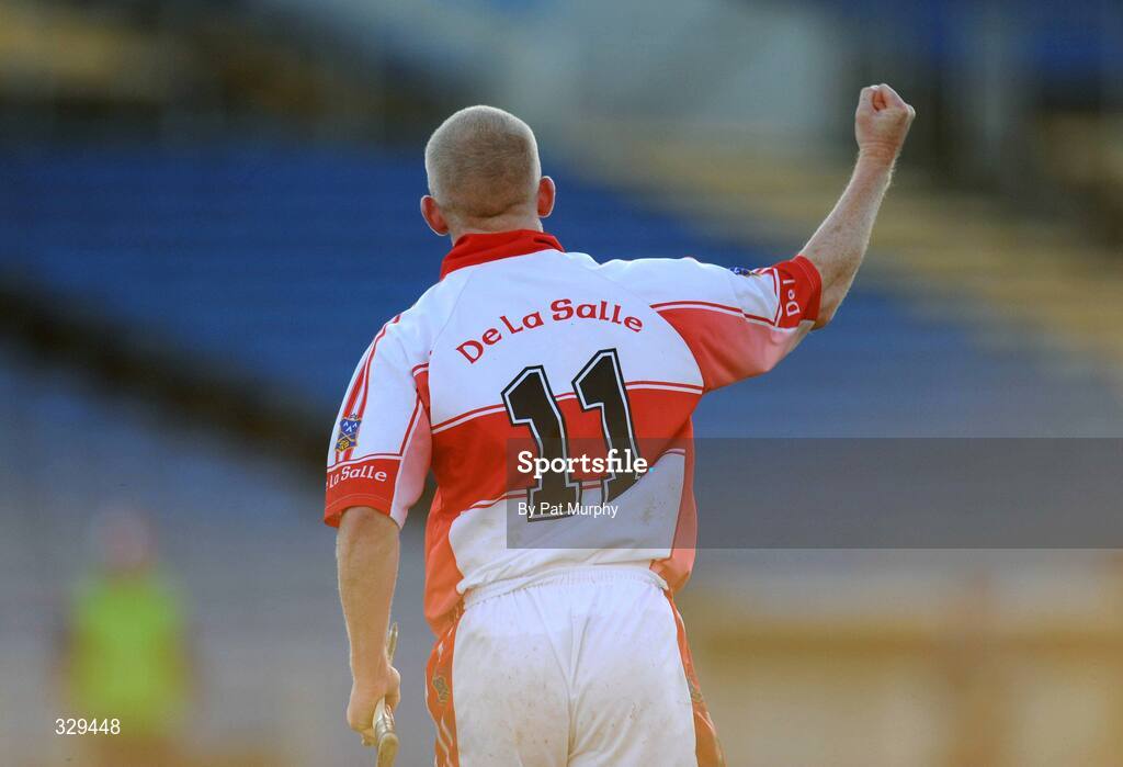 30 November 2008; John Mullane, De La Salle, celebrates after scoring his side's only goal of the game. AIB Munster Senior Club Hurling Championship Final, Adare v De La Salle, Semple Stadium, Thurles. Picture credit: Pat Murphy / SPORTSFILE