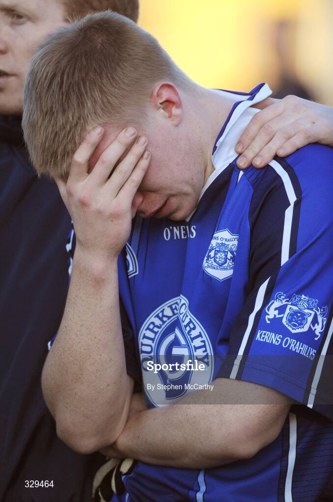 30 November 2008; A dejected Barry John Walsh, Kerins O'Rahilly's, after the game. Kerry Senior Football Championship Final Replay, Kerins O'Rahilly's v Mid Kerry, Fitzgerald Stadium, Killarney, Co. Kerry. Picture credit: Stephen McCarthy / SPORTSFILE