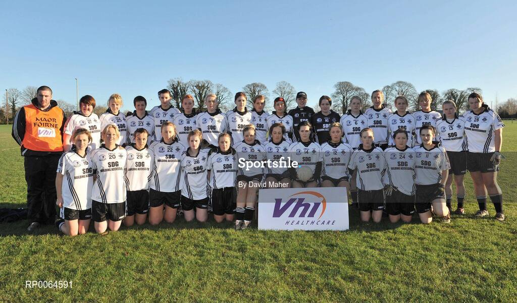 30 November 2008; The Emyvale team. VHI Healthcare All-Ireland Ladies Intermediate Club Football Championship Final, Emyvale, Monaghan, v Ballingeary Inchigeela, Cork, St Rynagh's, Banagher, Co. Offaly. Picture credit: David Maher / SPORTSFILE