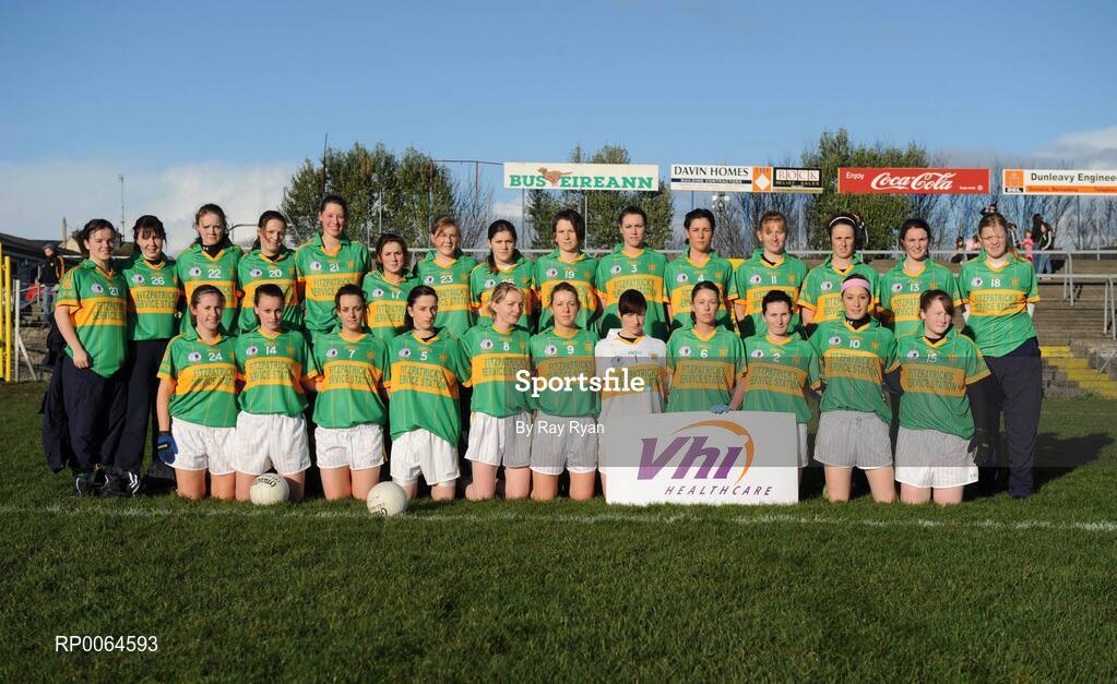29 November 2008; The Kilmihil panel. VHI Healthcare All-Ireland Ladies Junior Club Football Championship Final, Kilmihil, Clare, v Knockmore, Mayo. Tuam Stadium, Tuam, Co. Galway. Picture credit: Ray Ryan / SPORTSFILE