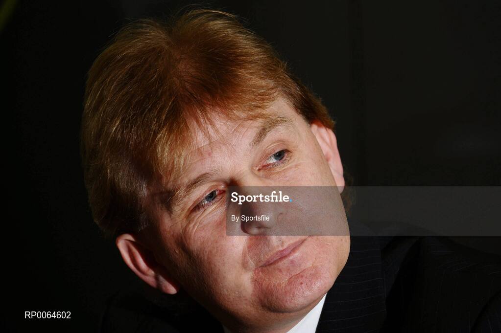 1 December 2008; Sporting Fingal manager Liam Buckley   at the launch of Sporting Fingal's Third-Level Scholarship scheme. Clarion Hotel, Dublin. Photo by Sportsfile