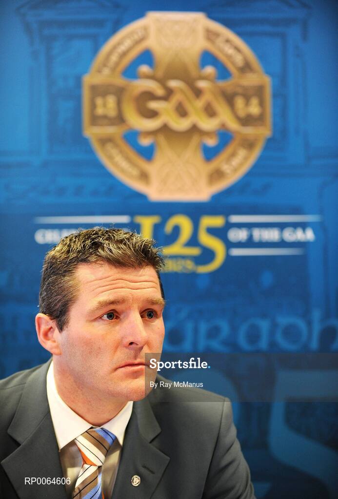 1 December 2008; Jarlath Burns, Chairman of the GAA 125 year Committee, at the launch of the GAA's 125th anniversary Calendar of Events and GAA Season Ticket. Croke Park, Dublin. Picture credit: Ray McManus / SPORTSFILE
