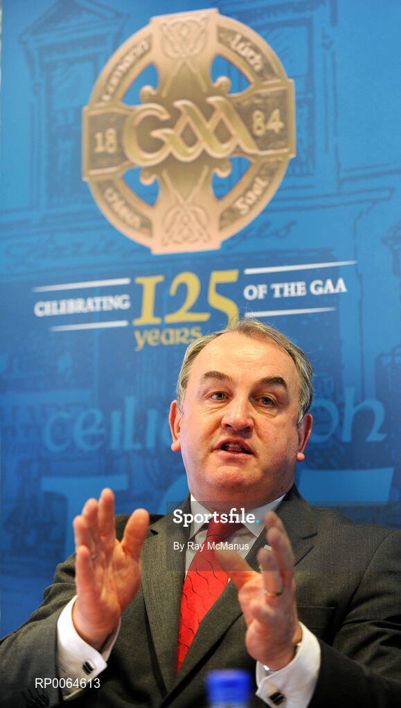 1 December 2008; GAA President Nickey Brennan at the launch of the GAA's 125th anniversary Calendar of Events and GAA Season Ticket. Croke Park, Dublin. Picture credit: Ray McManus / SPORTSFILE