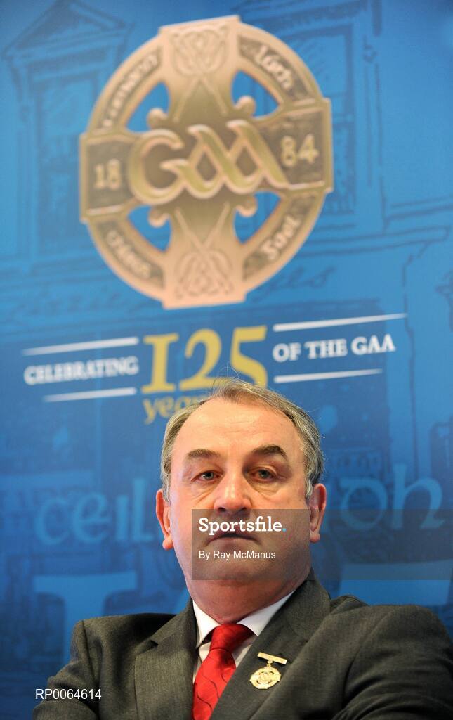 1 December 2008; GAA President Nickey Brennan at the launch of the GAA's 125th anniversary Calendar of Events and GAA Season Ticket. Croke Park, Dublin. Picture credit: Ray McManus / SPORTSFILE
