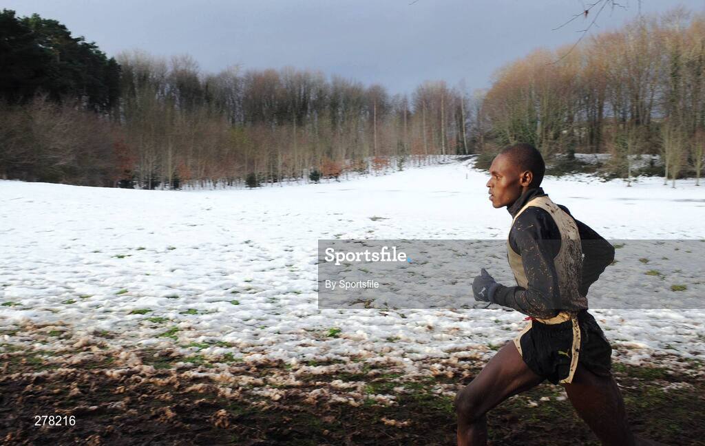 5 January 2008; Eventual winner Moses Kipsiro from Uganda in action during the International & Senior Men's Race. Belfast International Cross Country, Stormont Estate, Belfast, Co. Antrim. Picture credit; Paul Mohan / SPORTSFILE