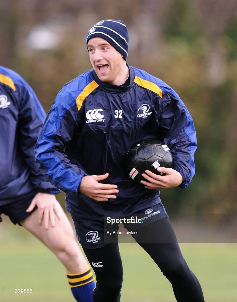 2 December 2008; Leinster's Luke Fitzgerald during squad training. Leinster Rugby Squad Training, UCD, Dublin. Picture credit: Paul Mohan / SPORTSFILE