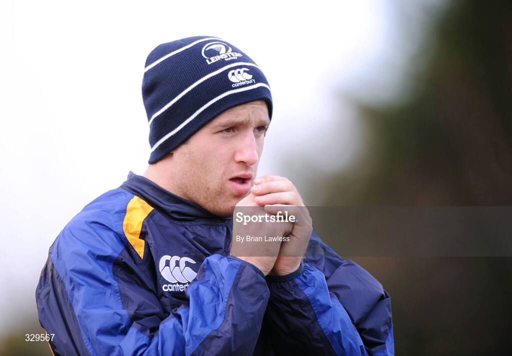 2 December 2008; Leinster's Luke Fitzgerald during squad training. Leinster Rugby Squad Training, UCD, Dublin. Picture credit: Paul Mohan / SPORTSFILE