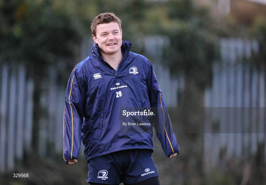 2 December 2008; Leinster's Brian O'Driscoll during squad training. Leinster Rugby Squad Training, UCD, Dublin. Picture credit: Paul Mohan / SPORTSFILE