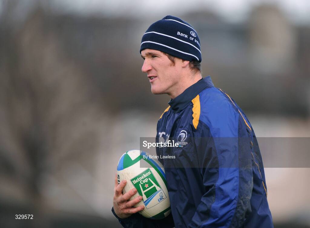 2 December 2008; Leinster's Chris Keane during squad training. Leinster Rugby Squad Training, UCD, Dublin. Picture credit: Paul Mohan / SPORTSFILE