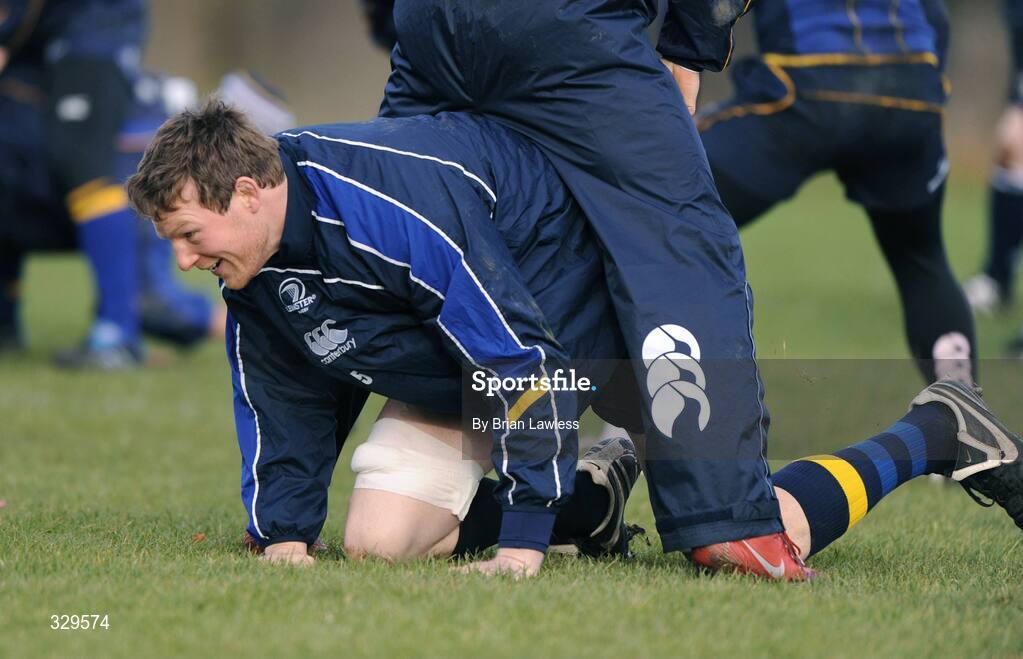 2 December 2008; Leinster's Malcolm O'Kelly during squad training. Leinster Rugby Squad Training, UCD, Dublin. Picture credit: Paul Mohan / SPORTSFILE