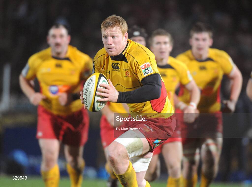 29 November 2008; Jamie Ringer, Newport Gwent Dragons. Magners League, Leinster v Newport Gwent Dragons, RDS, Dublin. Picture credit: Matt Browne / SPORTSFILE