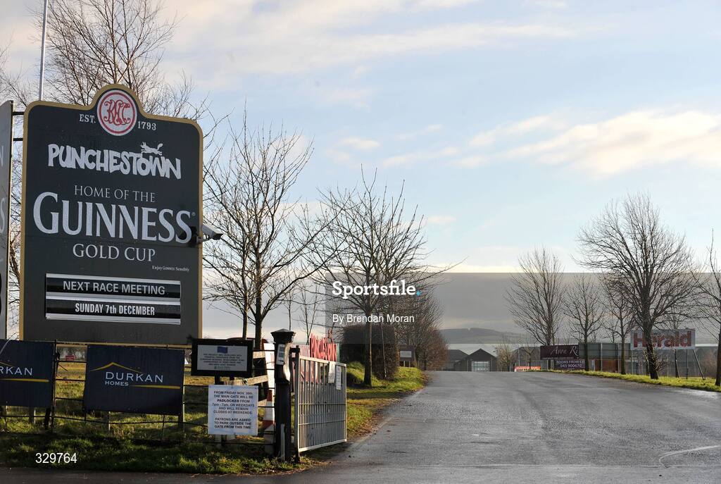7 December 2008; A general view of Punchestown racecourse. Racing was abandoned after a mid morning inspection of the track and the full card will take place on Tuesday next 9th December. Punchestown Racecouse, Naas, Co. Kildare. Picture credit: Brendan Moran / SPORTSFILE