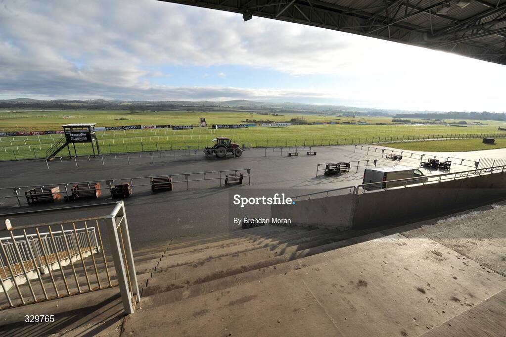 7 December 2008; A general view of Punchestown racecourse. Racing was abandoned after a mid morning inspection of the track and the full card will take place on Tuesday next 9th December. Punchestown Racecouse, Naas, Co. Kildare. Picture credit: Brendan Moran / SPORTSFILE
