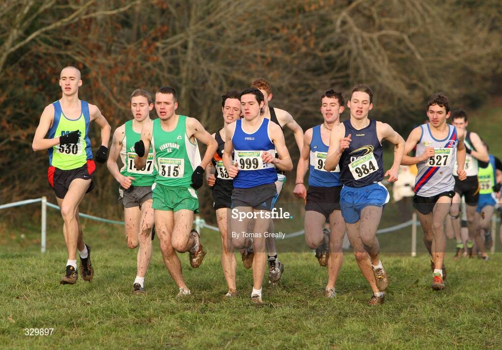 7 December 2008; The start of the Boy's Under 19  race. Woodie’s DIY Novice and Uneven Ages Championships, Ballyhaise, Co Cavan. Picture credit: Tomas Greally / SPORTSFILE