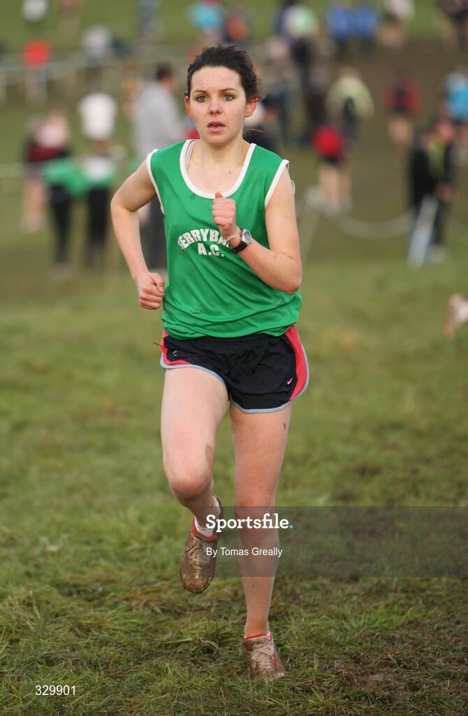 7 December 2008; Patricia Barry, Ferrybank A.C, on her way to victory in the Womens Novice race. Woodie’s DIY Novice and Uneven Ages Championships, Ballyhaise, Co Cavan. Picture credit: Tomas Greally / SPORTSFILE