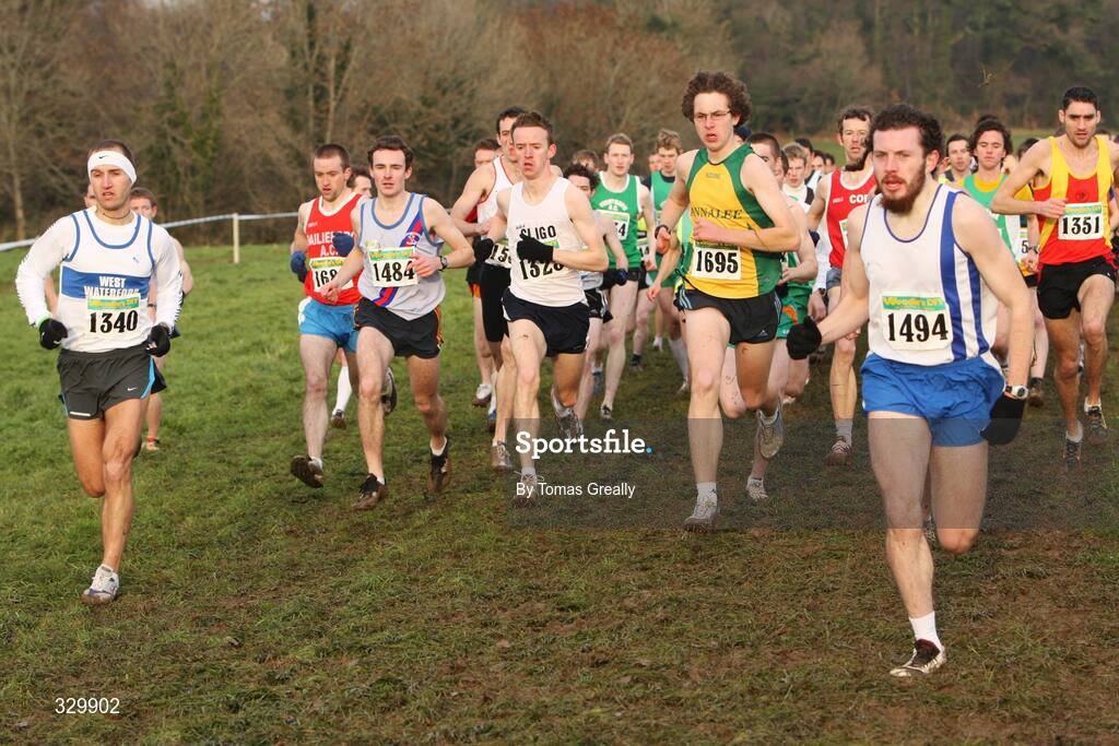 7 December 2008; The start of the Mens Novice race. Woodie’s DIY Novice and Uneven Ages Championships, Ballyhaise, Co Cavan. Picture credit: Tomas Greally / SPORTSFILE