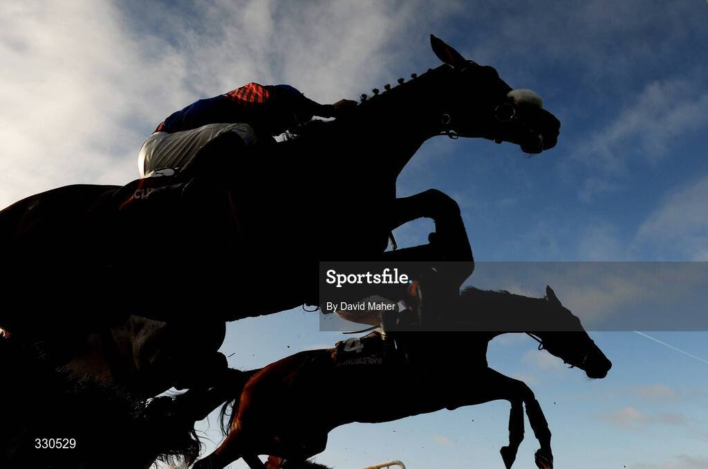 9 December 2008; A general view of the runners and riders during the I.N.H Stallion Owners European Breeders Fund Novice Hurdle. Punchestown Racecouse, Naas, Co. Kildare. Picture credit: David Maher / SPORTSFILE