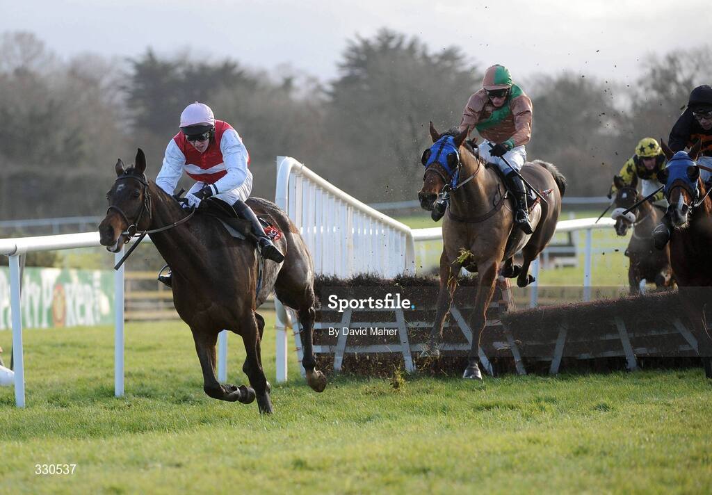 9 December 2008; Imaalhall, with Francis Flood up, on their way to winning the Kimpton Vale Hurdle. Punchestown Racecouse, Naas, Co. Kildare. Picture credit: David Maher / SPORTSFILE