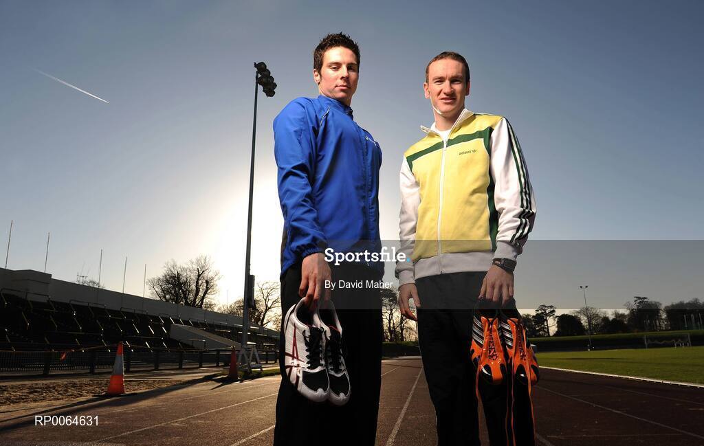 1 December 2008; Brian Gregan, left, and Paul Hession. Morton Stadium, Santry, Dublin. Picture credit: David Maher / SPORTSFILE