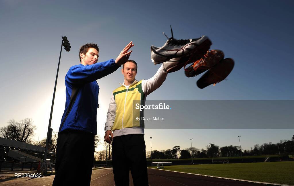 1 December 2008; Brian Gregan, left, and Paul Hession. Morton Stadium, Santry, Dublin. Picture credit: David Maher / SPORTSFILE
