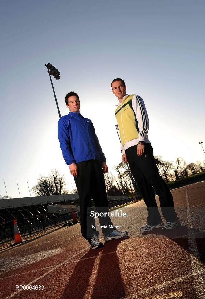 1 December 2008; Brian Gregan, left, and Paul Hession. Morton Stadium, Santry, Dublin. Picture credit: David Maher / SPORTSFILE