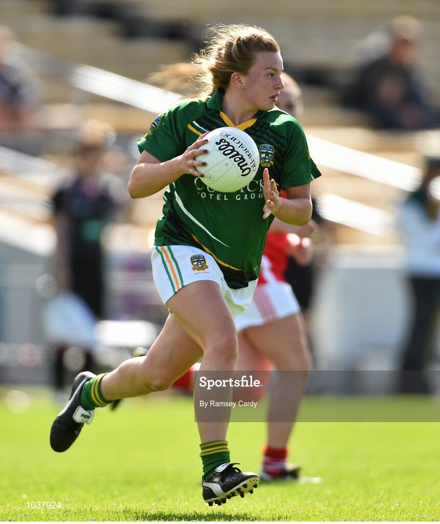 3 August 2015; Niamh Lister, Meath. TG4 Ladies Football All-Ireland Senior Championship, Qualifier Round 2, Cork v Meath. Semple Stadium, Thurles, Co. Tipperary. Picture credit: Ramsey Cardy / SPORTSFILE
