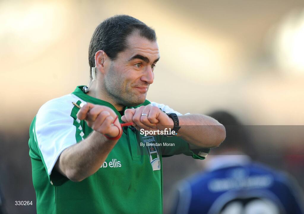 6 December 2008; Peter Allan, Referee. Heineken Cup, Pool 2, Round 3, Leinster v Castres Olympique, RDS, Dublin. Picture credit: Brendan Moran / SPORTSFILE