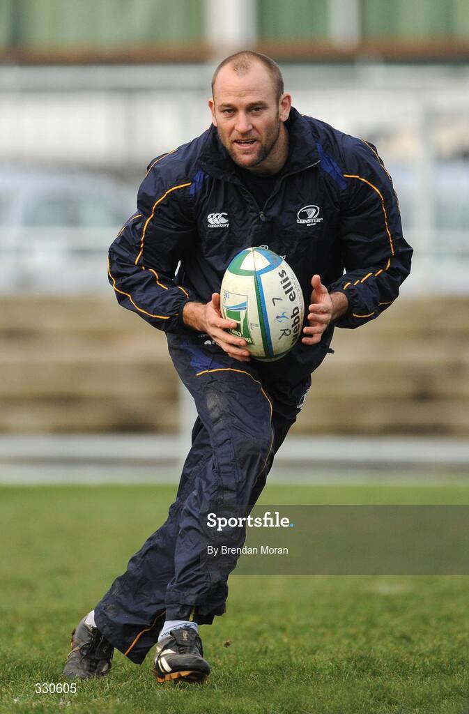 9 December 2008; Leinster's Chris Whitaker in action during squad training. Donnybrook Stadium, Dublin. Picture credit: Brendan Moran / SPORTSFILE