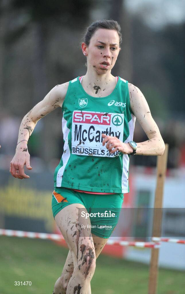 14 December 2008; Ireland's Lorraine McCarthy on her way to finishing 33rd in the Junior Women's event during the 2008 European Cross Country Championships. The Ireland Junior Women's team finished 4th overall. Parc de Laeken, Brussels, Belgium. Picture credit: Brian Lawless / SPORTSFILE