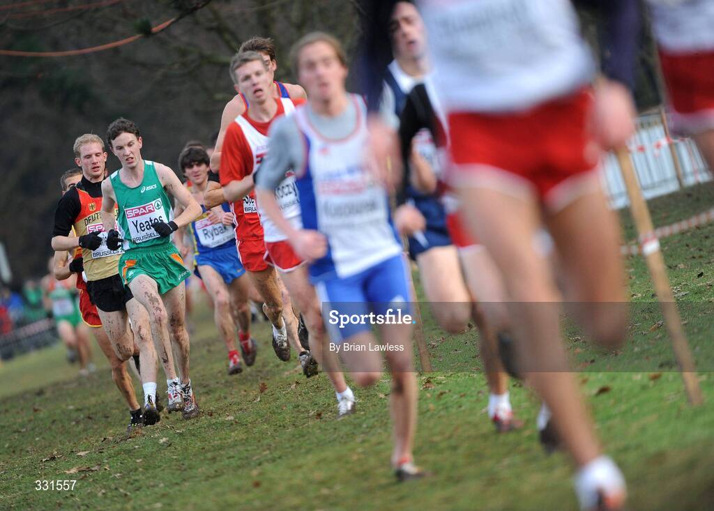 14 December 2008; Ireland's Richard Yeates in action during the Under 23 Men's event during the 2008 European Cross Country Championships. Parc de Laeken, Brussels, Belgium. Picture credit: Brian Lawless / SPORTSFILE