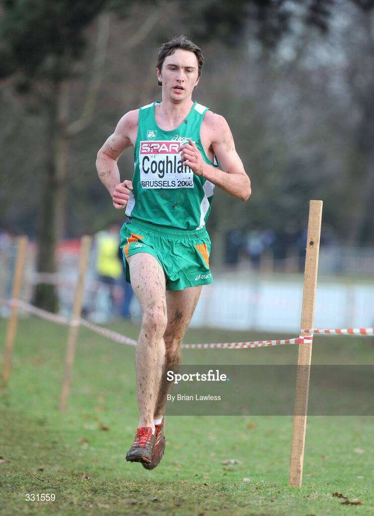 14 December 2008; Ireland's John Coghlan in action during the Under 23 Men's event during the 2008 European Cross Country Championships. Parc de Laeken, Brussels, Belgium. Picture credit: Brian Lawless / SPORTSFILE