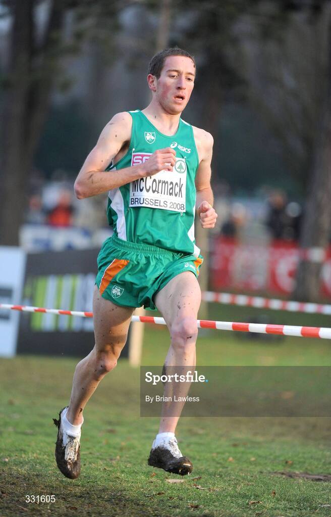 14 December 2008; Ireland's Alan McCormack on his way to finishing 32nd in the Senior Men's event during the 2008 European Cross Country Championships. Parc de Laeken, Brussels, Belgium. Picture credit: Brian Lawless / SPORTSFILE