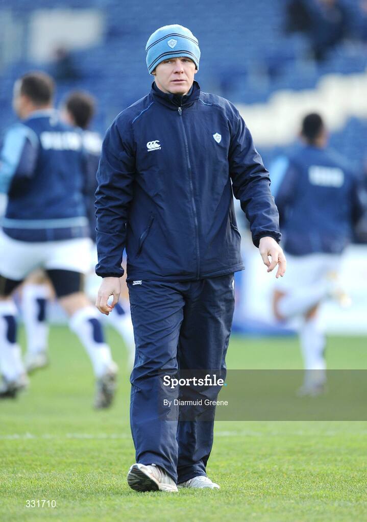 6 December 2008; Castres Olympique coach Mark McCall. Heineken Cup, Pool 2, Round 3, Leinster v Castres Olympique, RDS, Dublin. Picture credit: Diarmuid Greene / SPORTSFILE