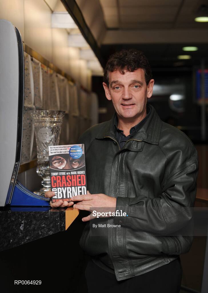 11 December 2008; Crashed and Byrned by former motorsport driver Tommy Byrne with Mark Hughes has today been named the William Hill Irish Sports Book of the Year for 2008. Pictured is Tommy Byrne following the presentation. William Hill Bookmakers, Dame Street, Dublin. Picture credit: Matt Browne / SPORTSFILE