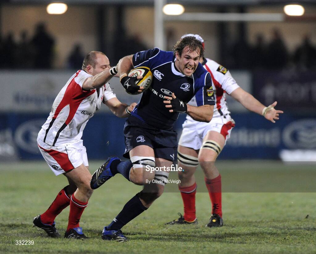 27 December 2008; Rocky Elsom, Leinster, in action against Rory Best, Ulster. Magners League, Ulster v Leinster, Ravenhill Park, Belfast, Co. Antrim. Picture credit: Oliver McVeigh / SPORTSFILE