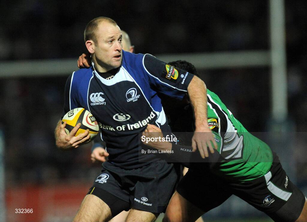 2 January 2009; Chris Whitaker, Leinster, in action against Niva Ta'auso, Connacht. Leinster v Connacht, Magners League, RDS, Dublin. Picture credit: Brian Lawless / SPORTSFILE