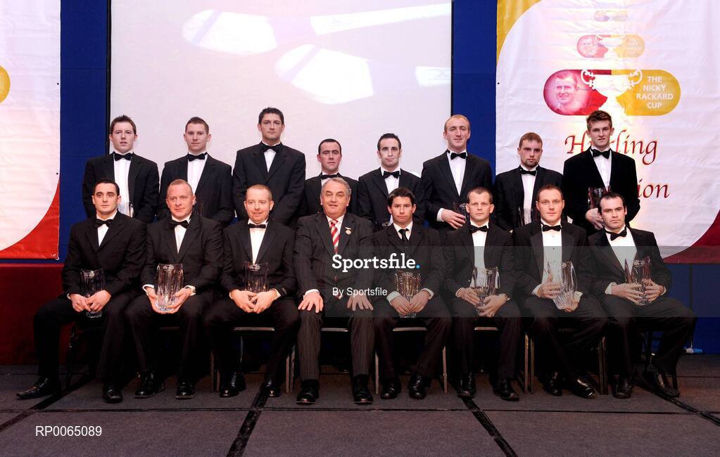 19 December 2008; GAA President Nickey Brennan with the Nicky Rackard Champion 15 Award winners at the 2008 Christy Ring / Nicky Rackard Champion 15 & Rounders All Star Awards. Croke Park, Dublin. Photo by Sportsfile