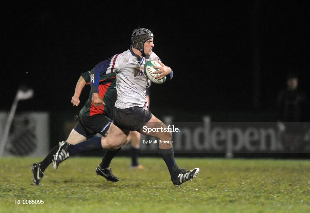 19 December 2008; Beaumont Hospital Rugby Team sponsored by Vhi SwiftCare Clinics raise the Hospitals Cup for the 2nd time in a row! John O'Flynn, Beaumont Hospital, in action against St Vincents Hospital. Dublin Hospitals Cup Final, Beaumont Hosptial v St Vincents University Hospital, Old Belvedere RFC, Anglesea Road, Dublin. Picture credit: Matt Browne / SPORTSFILE