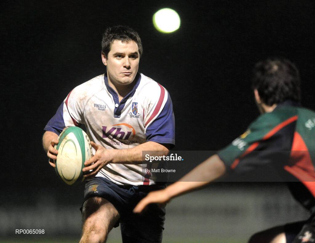 19 December 2008; Beaumont Hospital Rugby Team sponsored by Vhi SwiftCare Clinics raise the Hospitals Cup for the 2nd time in a row! Vincent Patton, Beaumont Hospital, in action against St Vincents Hospital. Dublin Hospitals Cup Final, Beaumont Hosptial v St Vincents University Hospital, Old Belvedere RFC, Anglesea Road, Dublin. Picture credit: Matt Browne / SPORTSFILE