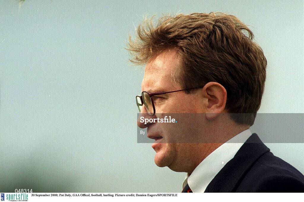 30 September 2000; Pat Daly, GAA official, football, hurling. Picture credit; Damien Eagers/SPORTSFILE