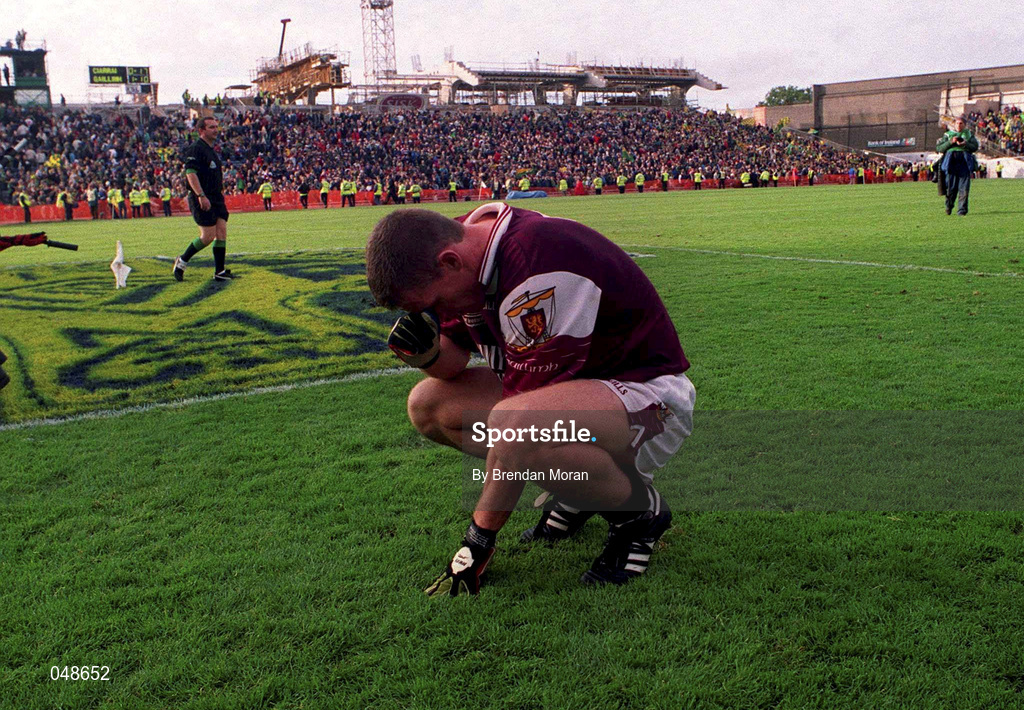7 October 2000; Sean Og de Paor of Galway following the Bank of Ireland All-Ireland Senior Football Championship Final Replay match between Kerry and Galway at Croke Park in Dublin. Photo by Brendan Moran/Sportsfile