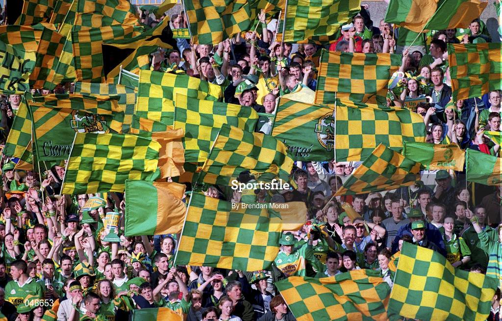 7 October 2000; Kerry supporters during the Bank of Ireland All-Ireland Senior Football Championship Final Replay match between Kerry and Galway at Croke Park in Dublin. Photo by Brendan Moran/Sportsfile
