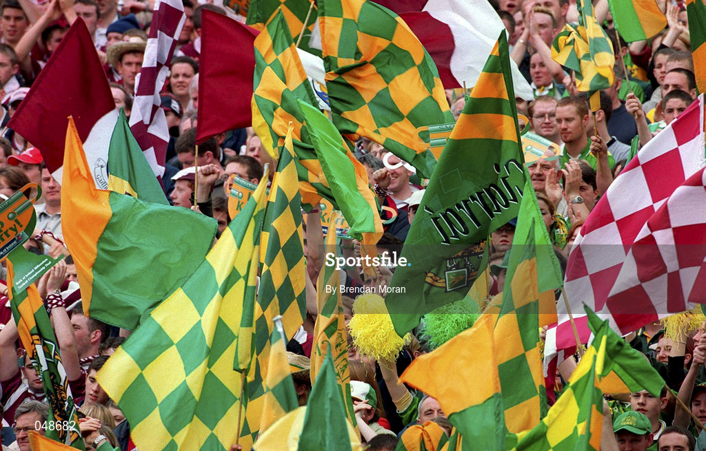 7 October 2000; Kerry supporters during the Bank of Ireland All-Ireland Senior Football Championship Final Replay match between Kerry and Galway at Croke Park in Dublin. Photo by Brendan Moran/Sportsfile