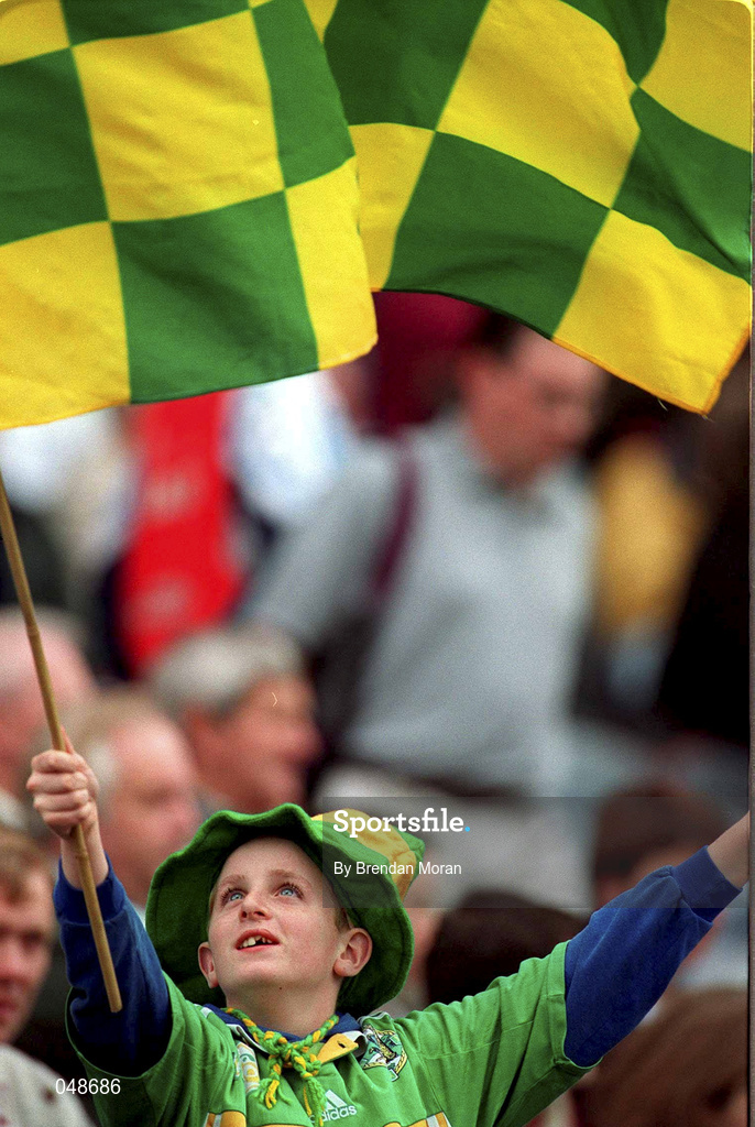 7 October 2000; A Kerry supporter during the Bank of Ireland All-Ireland Senior Football Championship Final Replay match between Kerry and Galway at Croke Park in Dublin. Photo by Brendan Moran/Sportsfile
