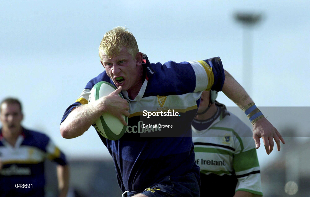 30 September 2000; Leo Cullen of Leinster during the Guinness Interprovincial Rugby Championship match between Connacht and Leinster at the Sportsground in Galway. Photo by Matt Browne/Sportsfile