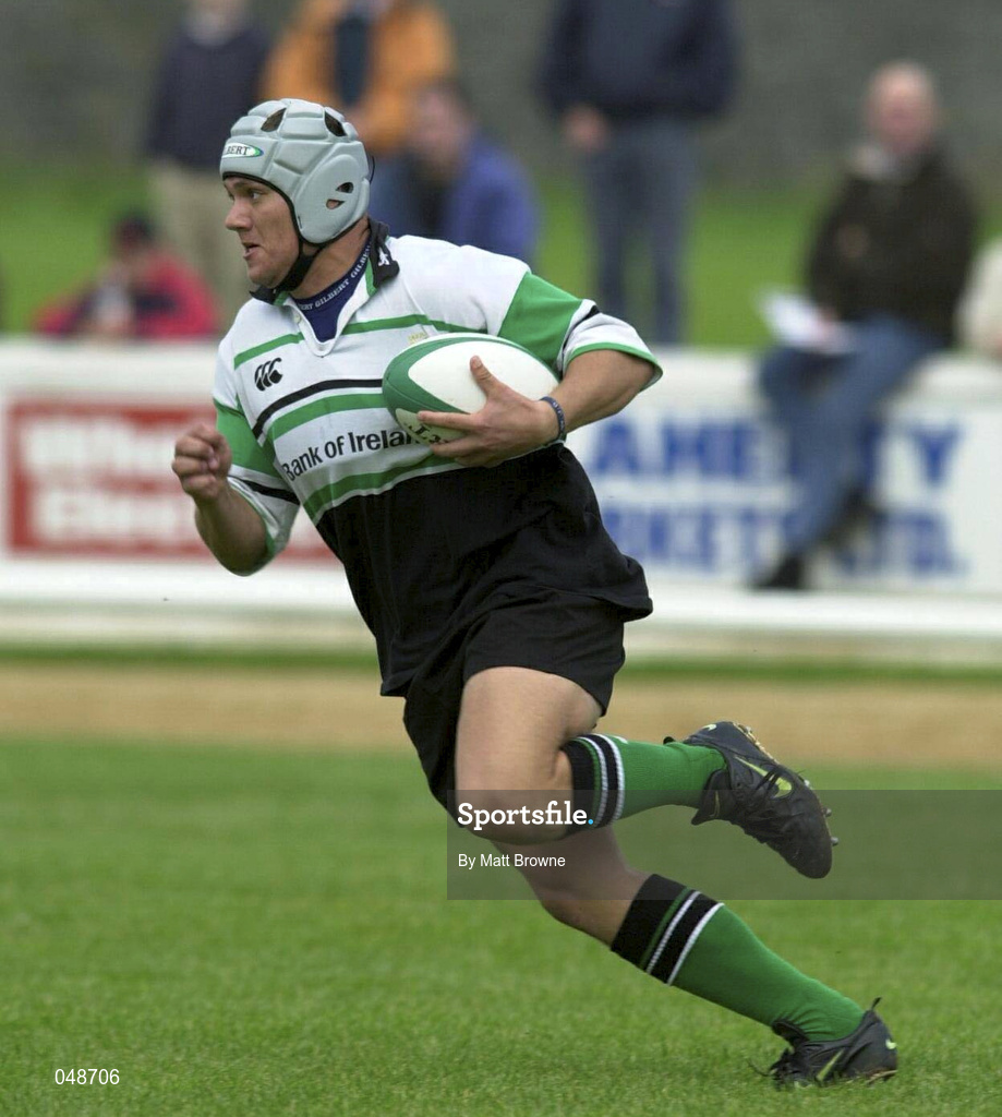 30 September 2000; Marnus Uijs of Connacht during the Guinness Interprovincial Rugby Championship match between Connacht and Leinster at the Sportsground in Galway. Photo by Matt Browne/Sportsfile