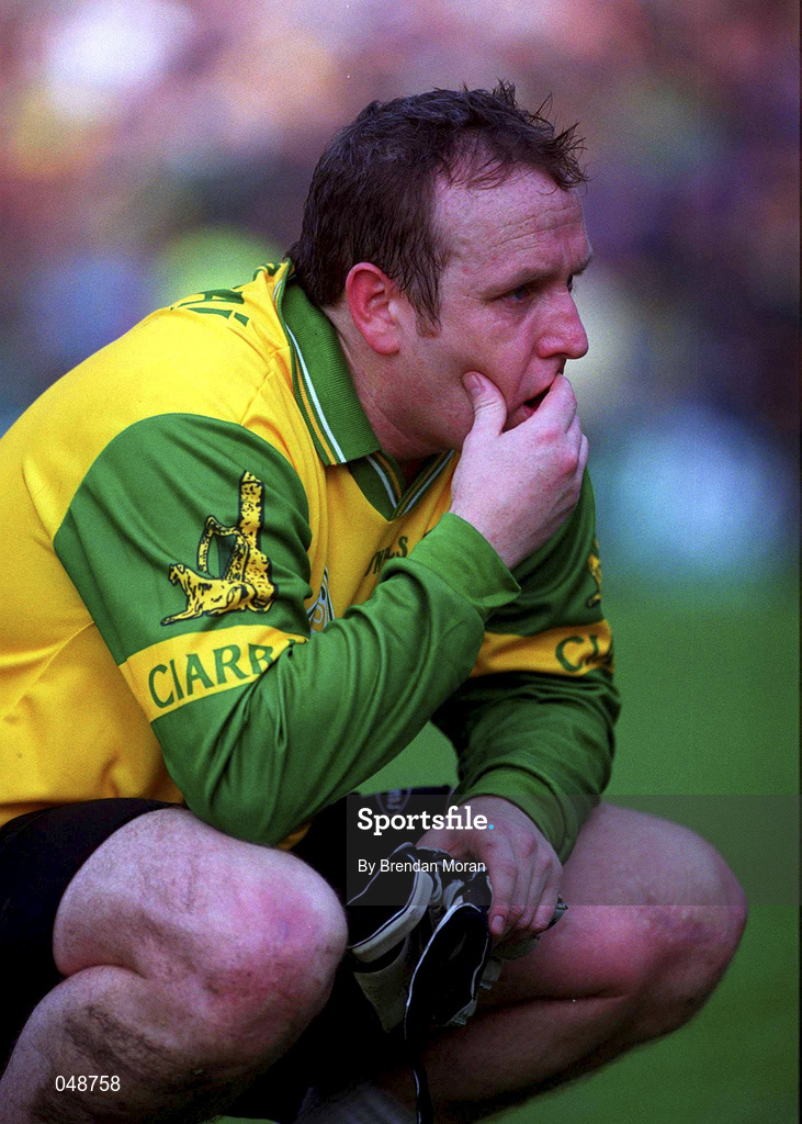 7 October 2000; Galway goalkeeper Martin McNamara following the Bank of Ireland All-Ireland Senior Football Championship Final Replay match between Kerry and Galway at Croke Park in Dublin. Photo by Brendan Moran/Sportsfile